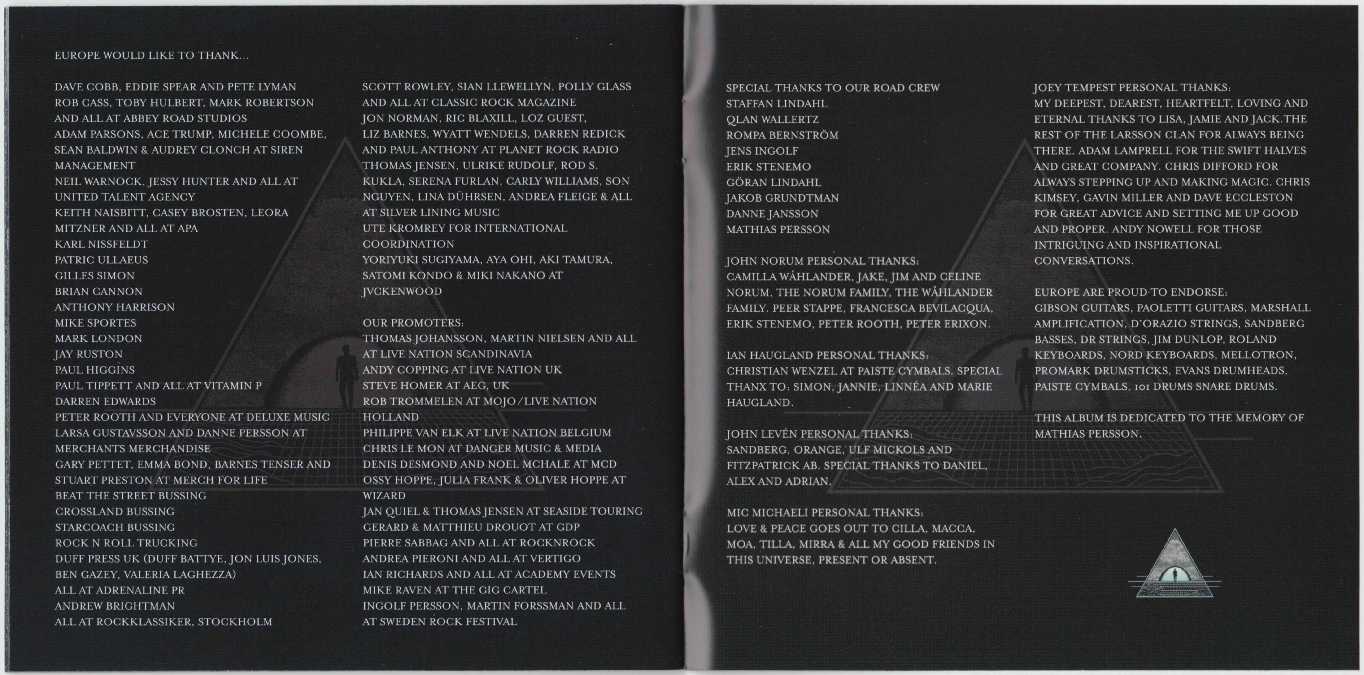 Europe  Walk The Earth : Booklet12  jpn